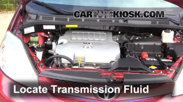 2008 Toyota Sienna CE 3.5L V6 Mini Passenger Van Liquide de transmission Vérifier le niveau de liquide
